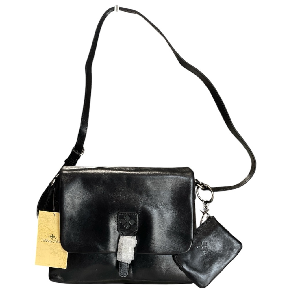 Patricia Nash Mili Leather Medium Flap Crossbody w/ Coin Pouch  0134